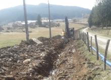 creusage fouille pour canalisation