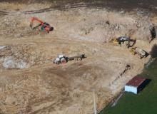 Terrassement en pleine masse pour bâtiments agricoles 