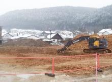 début des travaux de terrassement 