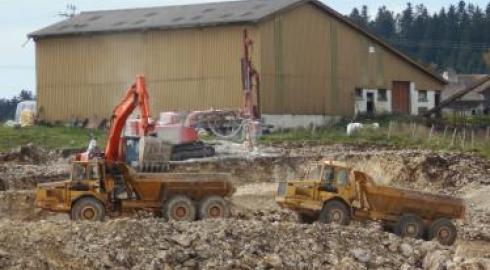 Terrassement pour bâtiment agricole 